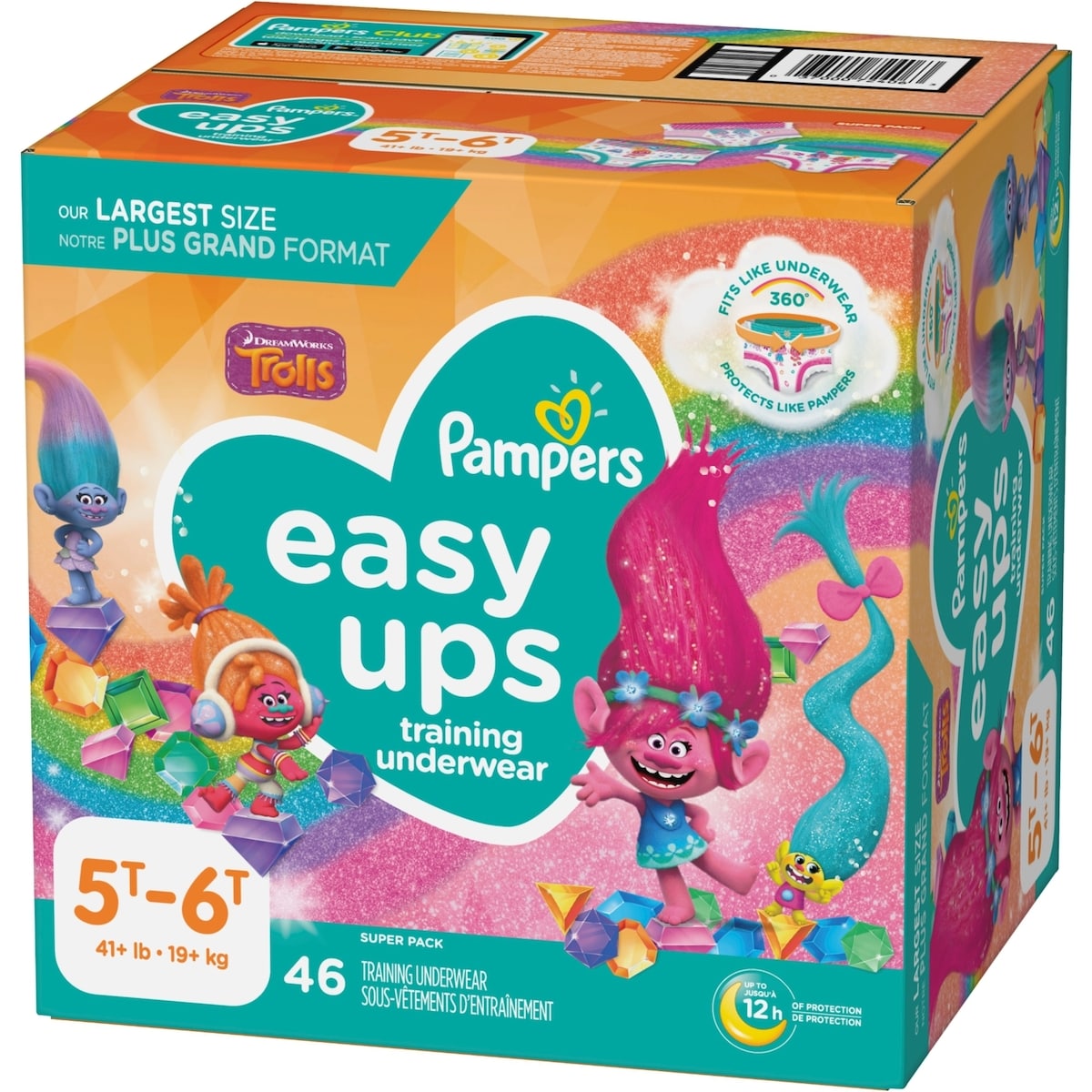 Pampers Easy Ups - 5T6T Format Super Pour Filles – 1/46 COUCHES