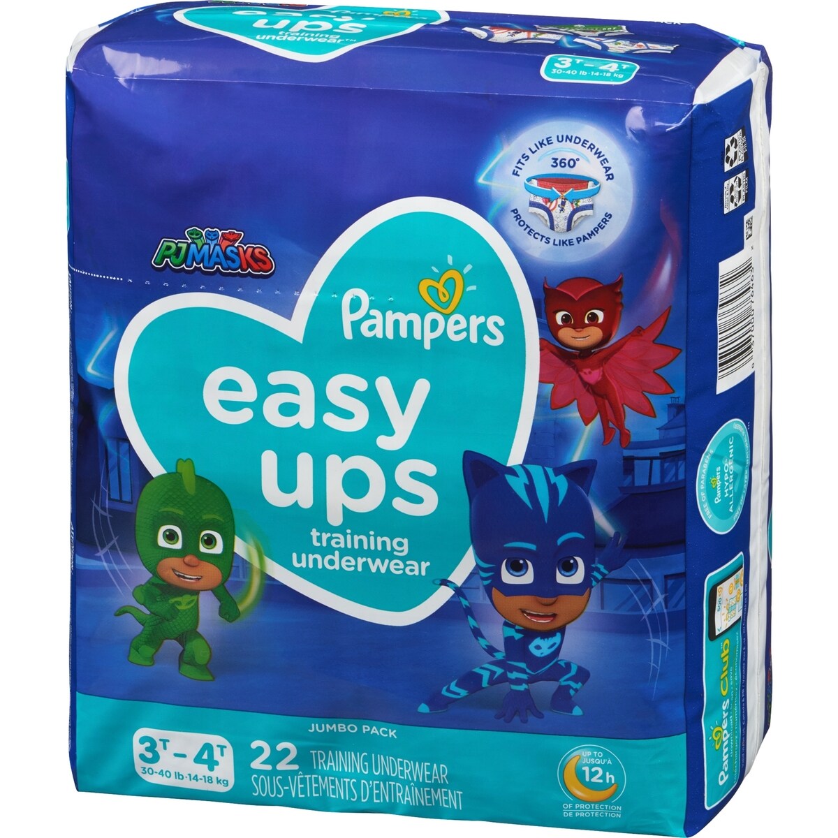 Pampers Easy Ups Training Underwear Boys Size 5 3T-4T Count
