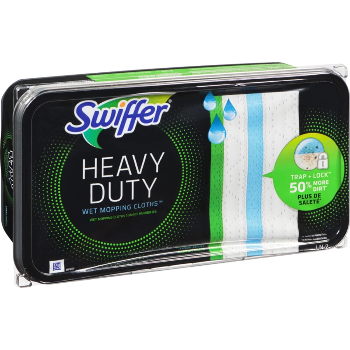 Recharges de linges robustes à vadrouilles à mouiller Sweeper, parfum Grand air, emb. 20