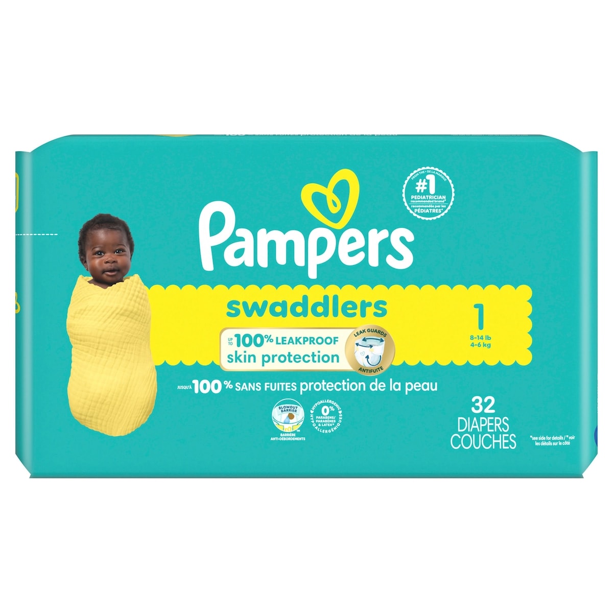 Pampers Swaddlers Newborn Diapers Size