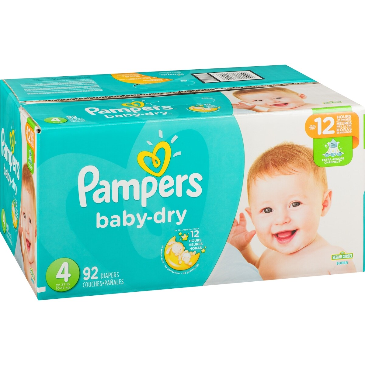 Pampers Baby-Dry Diapers Size 4 92 Count