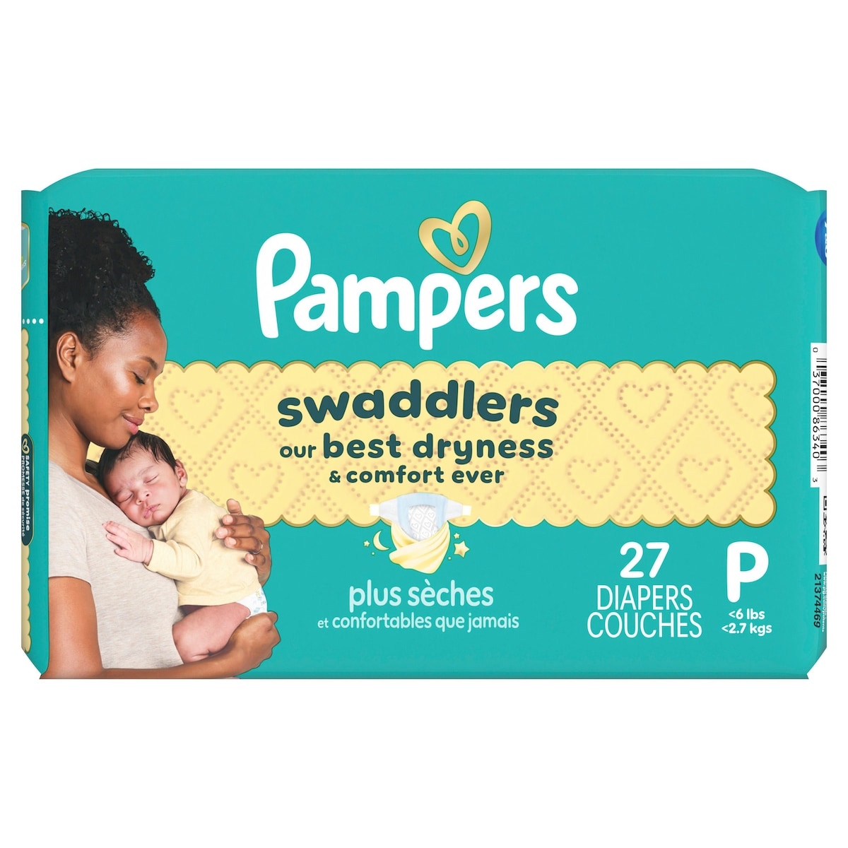 Pampers Swaddlers Preemie Diapers Size P-1 27 count | Shoppers