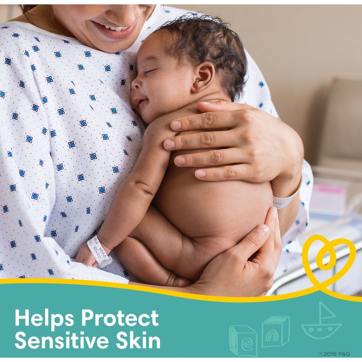 Lingettes pour bébés Pampers Sensitive, 3X boîtes distributrices, 168 lingettes