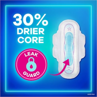 Ultra Thin Pads Size 2 Long Absorbency Unscented with Wings, 42 Count 7