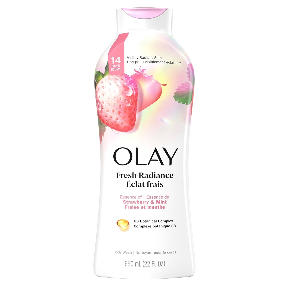 Olay Fresh Outlast Body Wash, White Strawberry & Mint