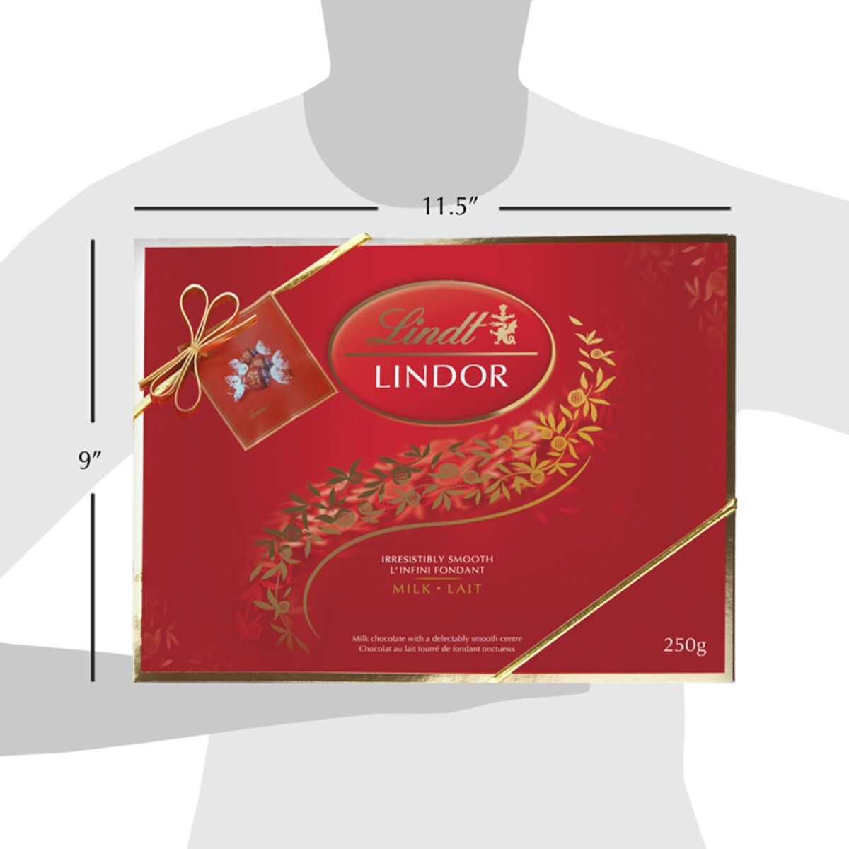 Truffes LINDOR Prestige au chocolat au lait de Lindt – Boîte-cadeau (250 g)