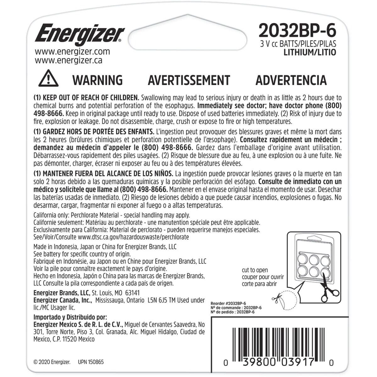 Batterie 2032-6
