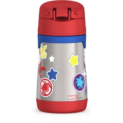 Bouteille d'eau FUNtainer®  de 290 ml avec paille Spidey et ses incroyables amis 3