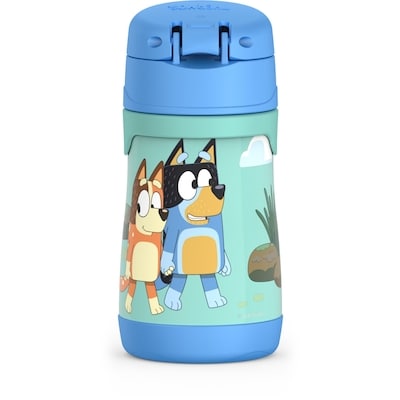 290ml FUNtainer® Water Bottle w/ Straw Bluey 3