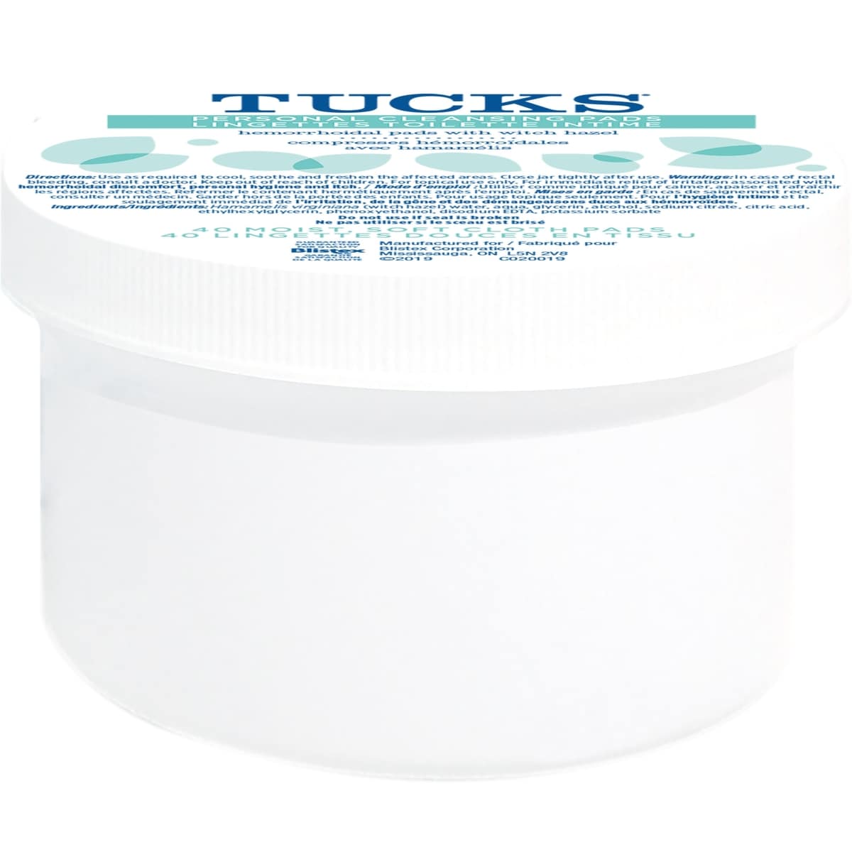 Tucks lingettes toilette intime