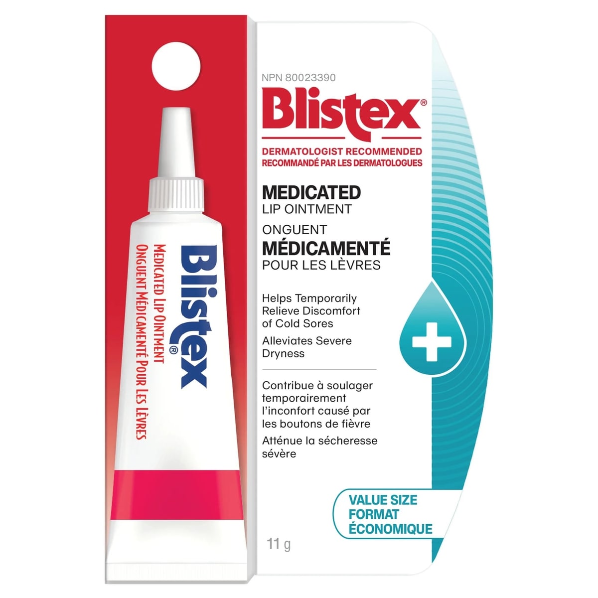 Onguent médicamenté pour les lèvres