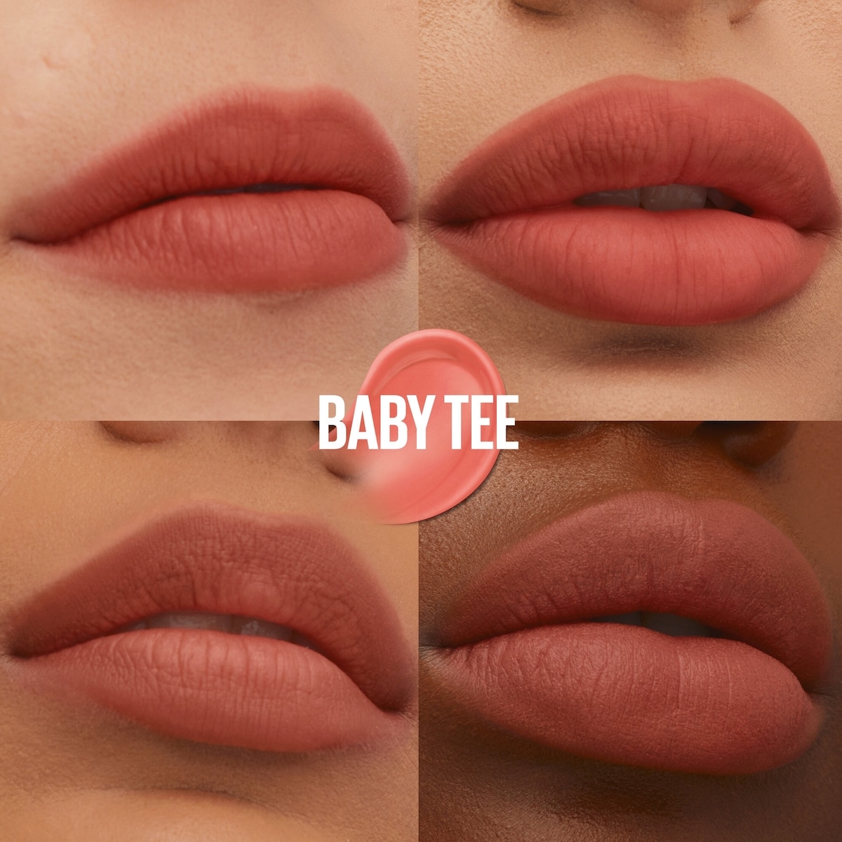 Teddy Tint Nudes Soft Lip Tint, Sheer, Blurred Matte Finish