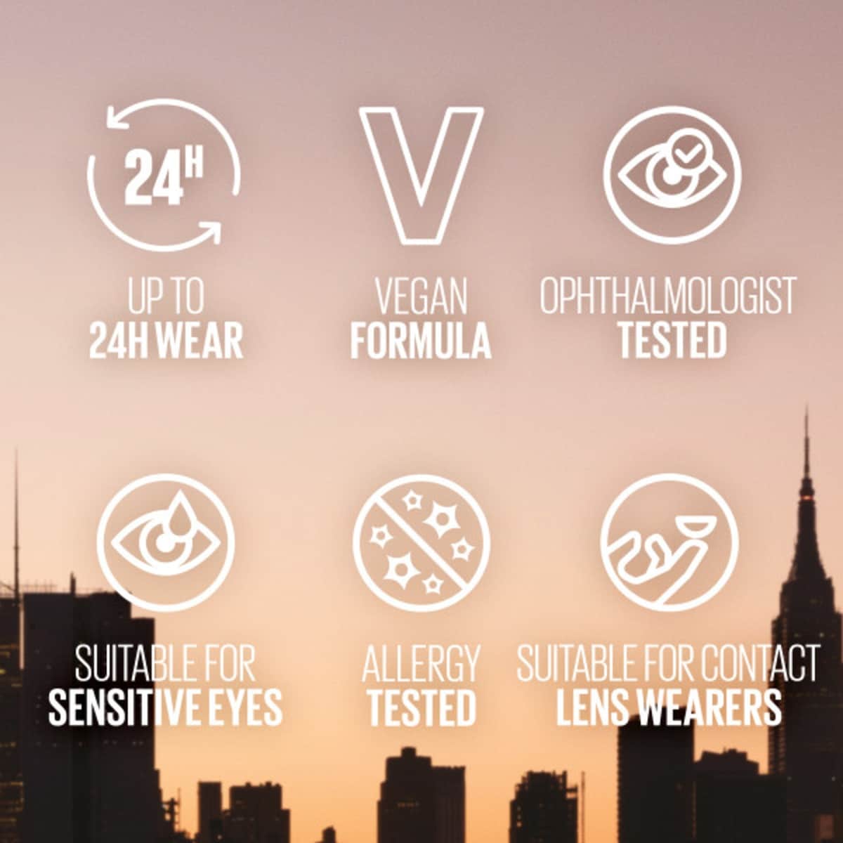 Lash Sensational Body Waterproof Mascara, Volumizing, Lifting