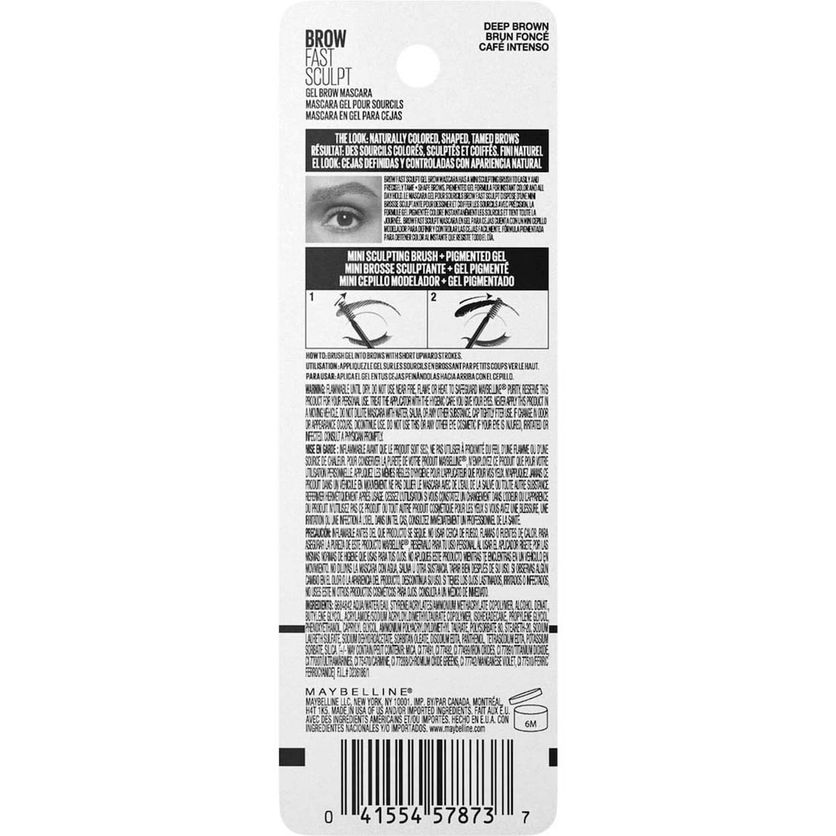 Brow Fast Sculpt, Mascara for Brows