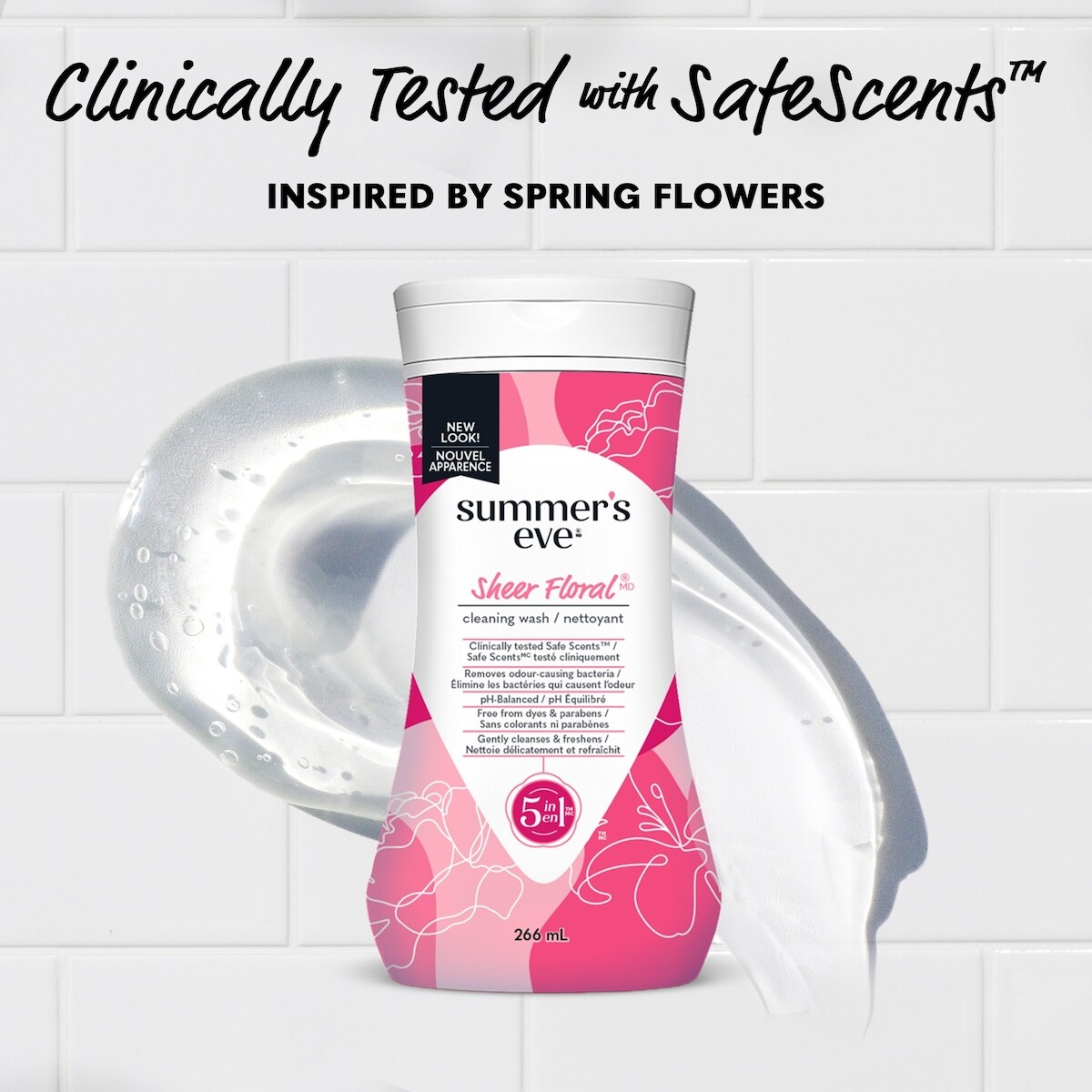 Summer's Eve 5 in 1 Sheer Floral Nettoyant