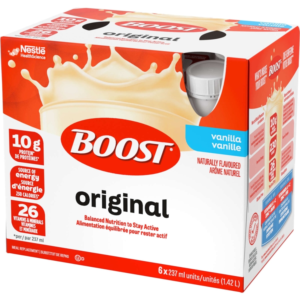 Substitut de repas liquide BOOST® Original, vanille, emb. de 6