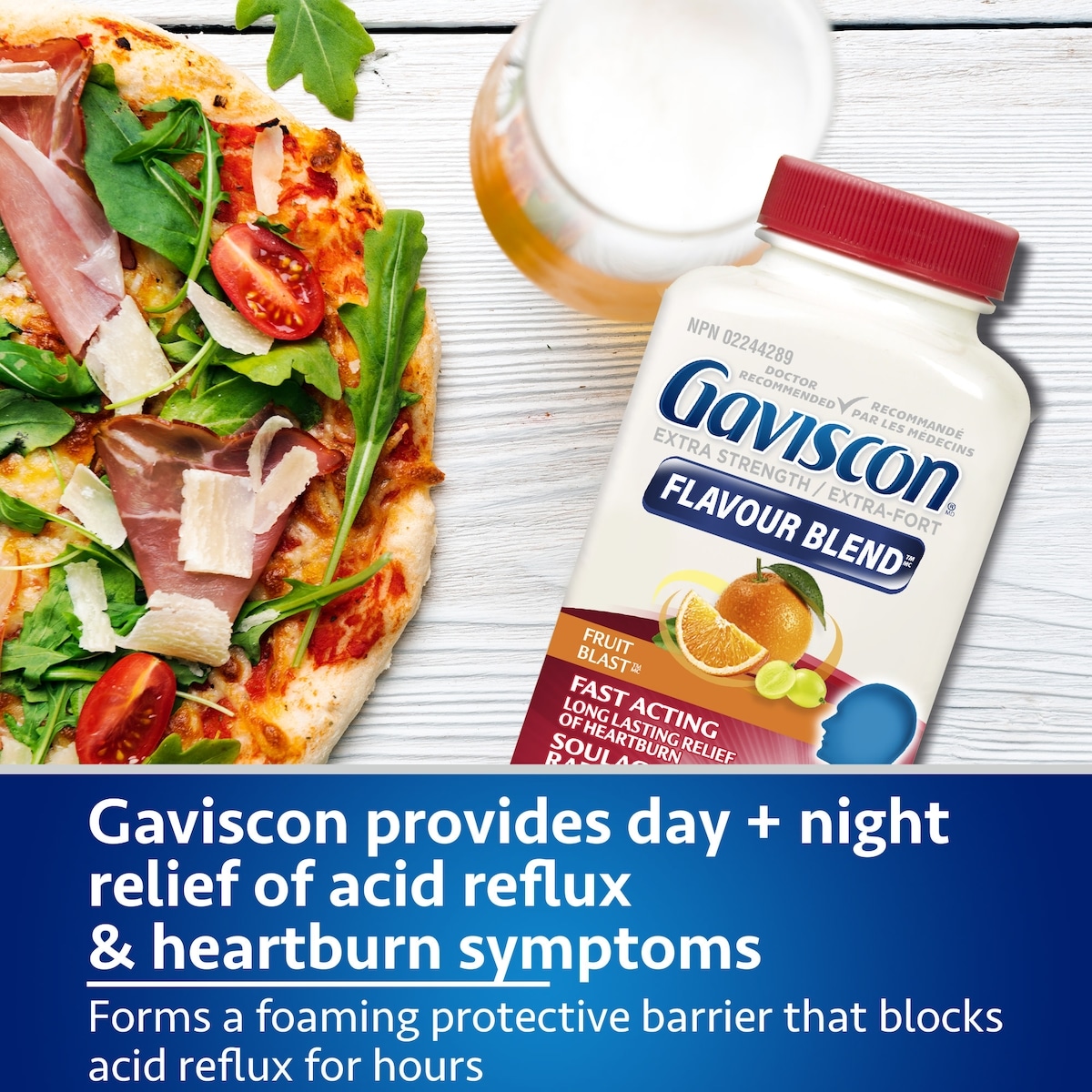 Gaviscon Extra-Fort Flavour Blend A Croquer Explosion de Fruits