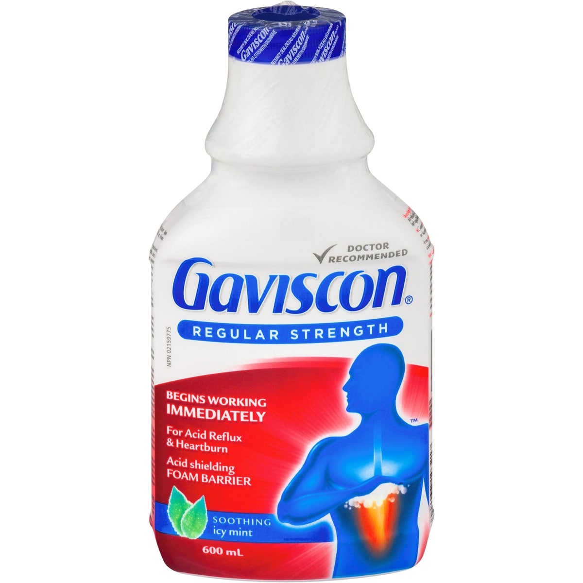 Gaviscon Regular Strength Liquid Soothing Icy Mint