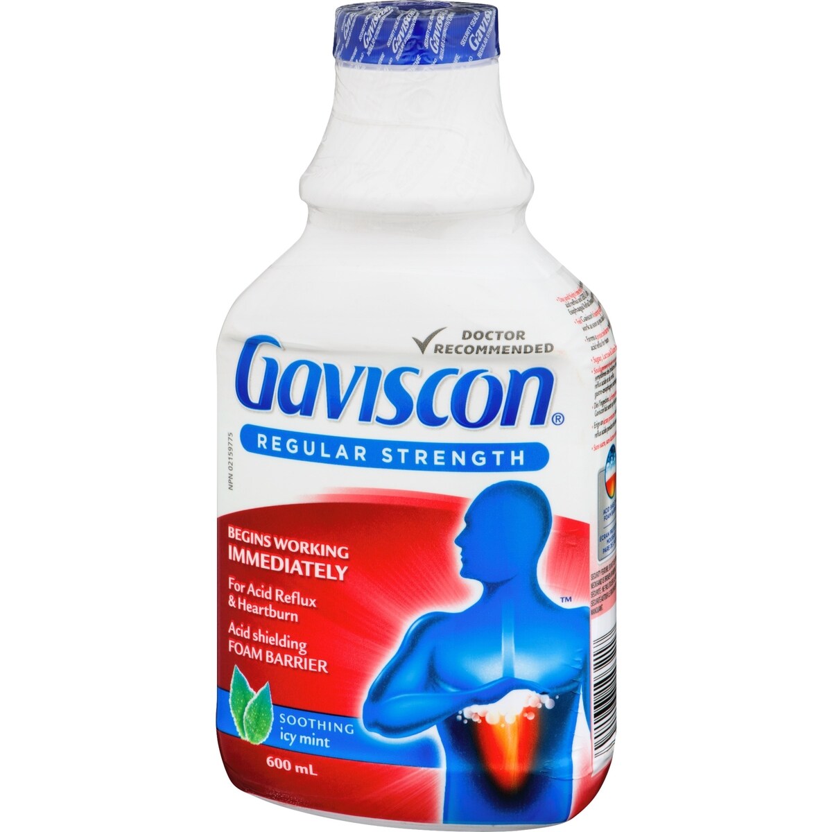 Gaviscon Regular Strength Liquid Soothing Icy Mint