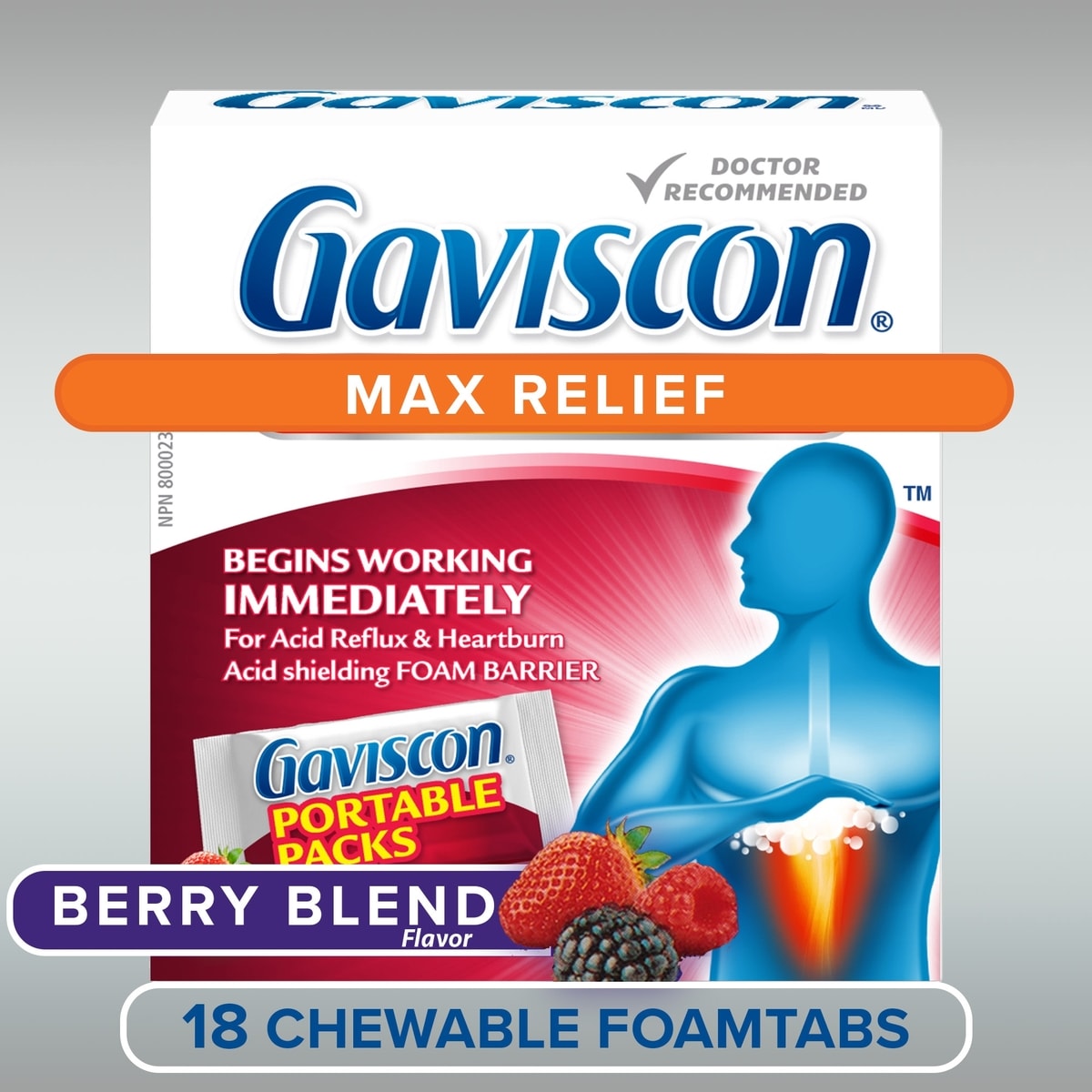 Gaviscon Maxi Soulagement Foamtabs À Croquer Mélange De Baies
