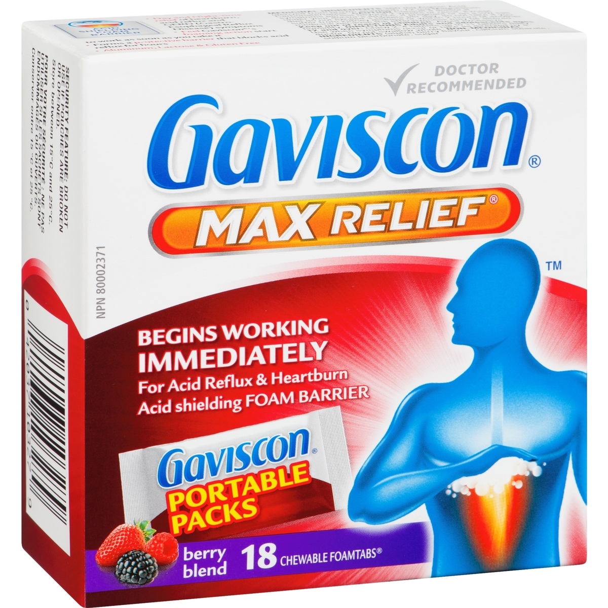 Gaviscon Maxi Soulagement Foamtabs À Croquer Mélange De Baies