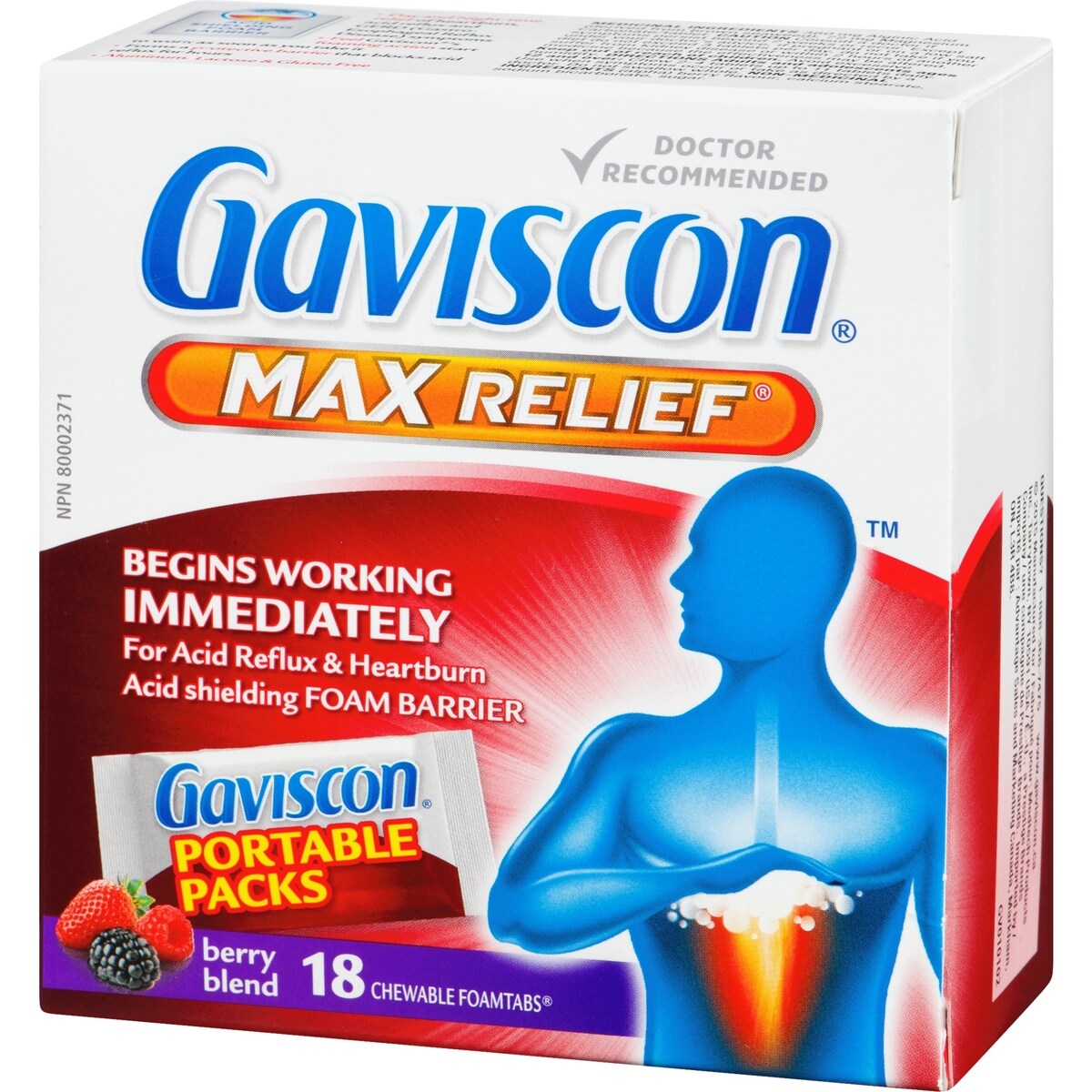 Gaviscon Maxi Soulagement Foamtabs À Croquer Mélange De Baies
