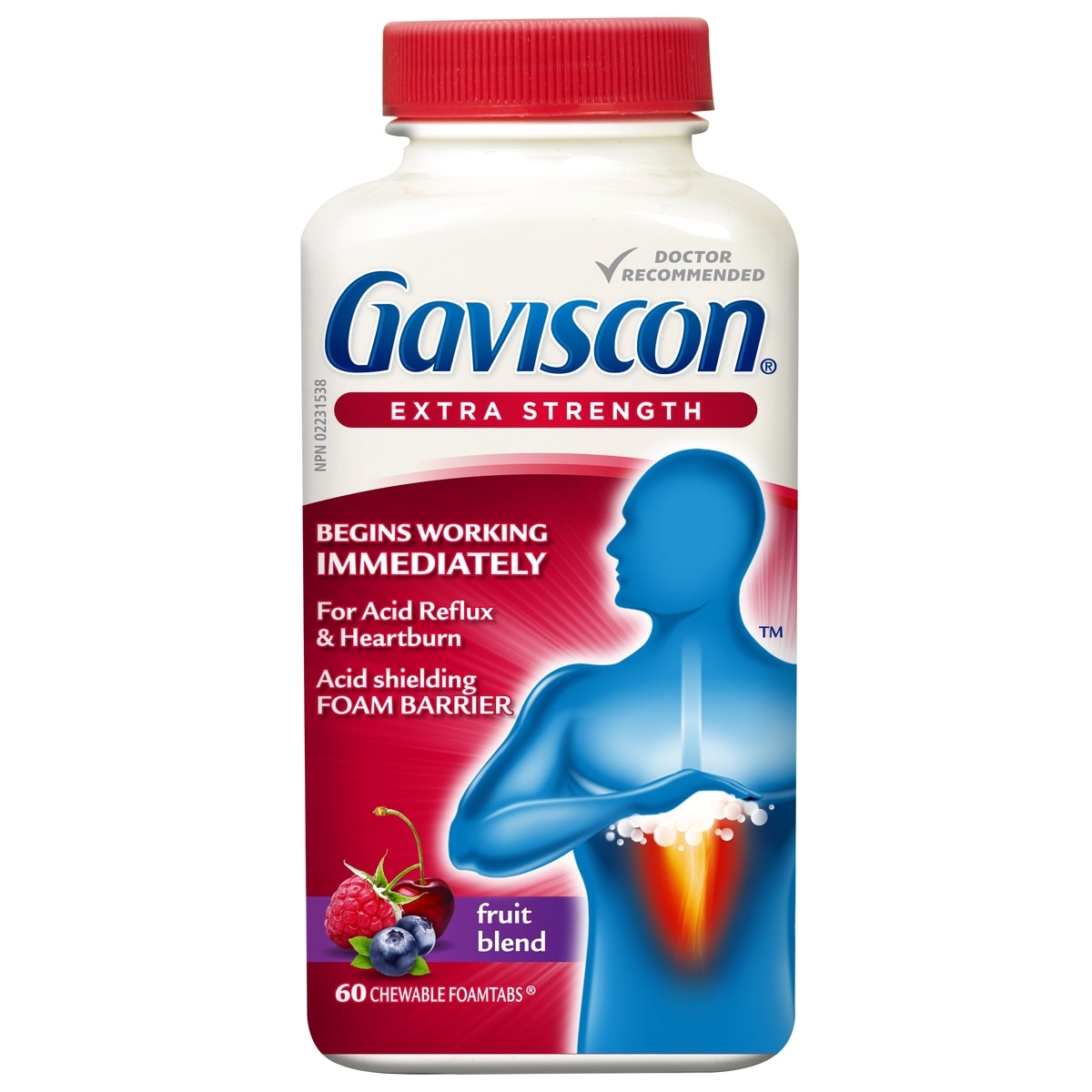 Gaviscon Extra-Fort Foamtabs À Croquer Mélange De Fruits