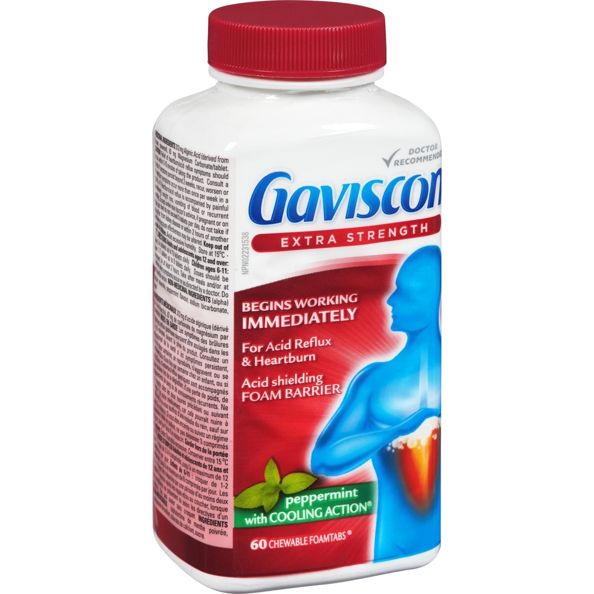 Gaviscon Extra Strength Chewable Foamtabs Peppermint with Cooling Action