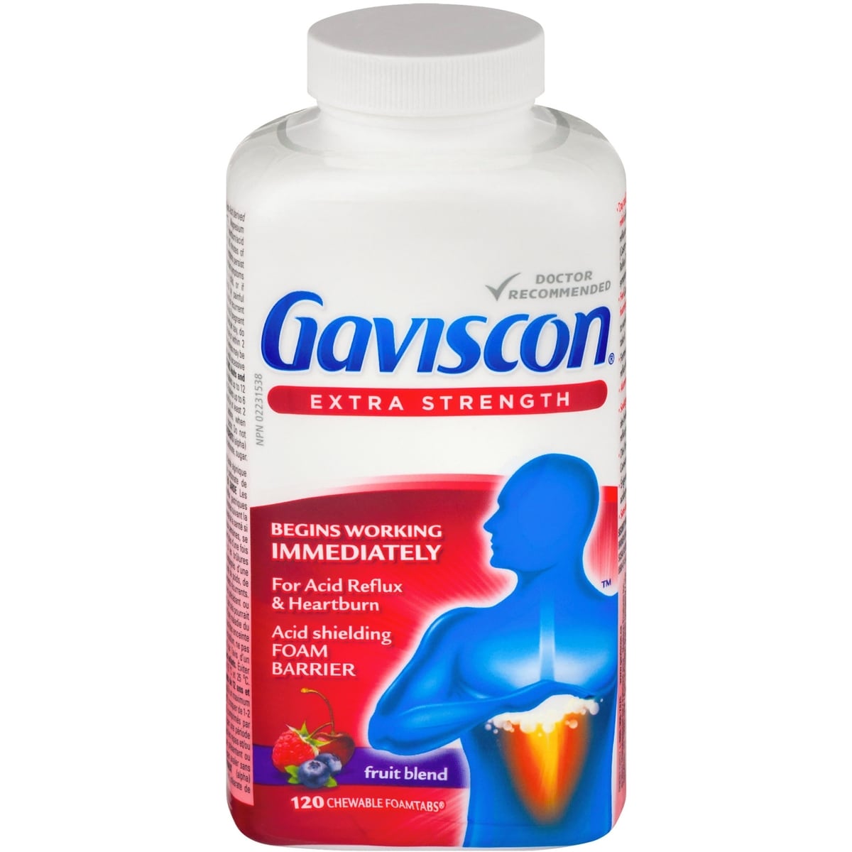 Gaviscon Extra Strength Chewable Foamtabs Fruit Blend