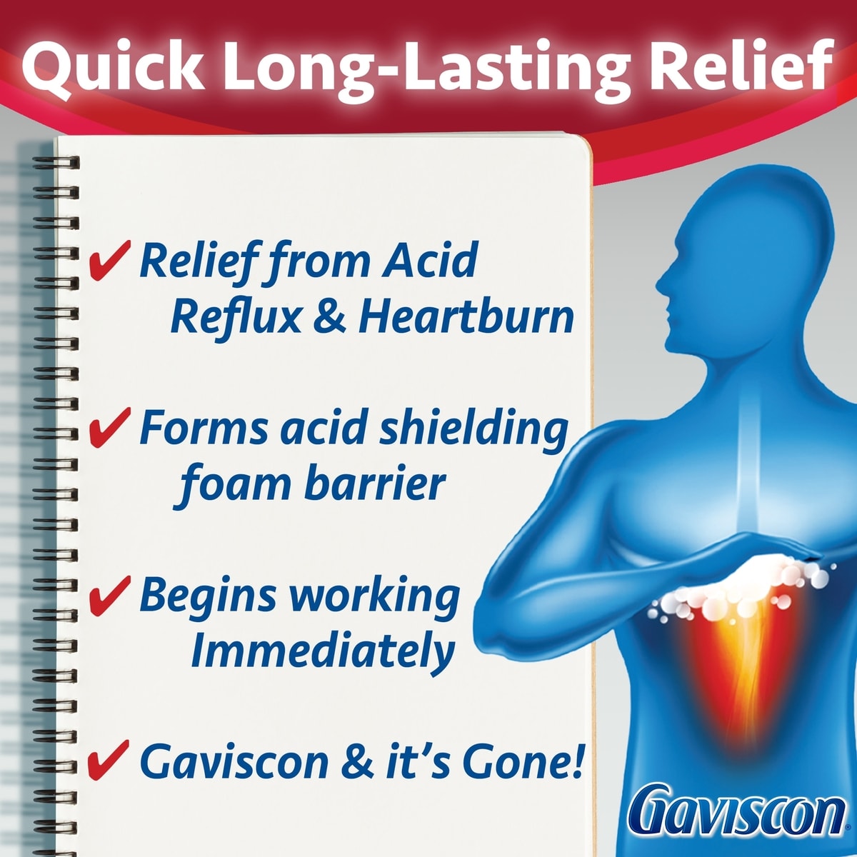 Gaviscon Max Relief Tablet Berry Blend