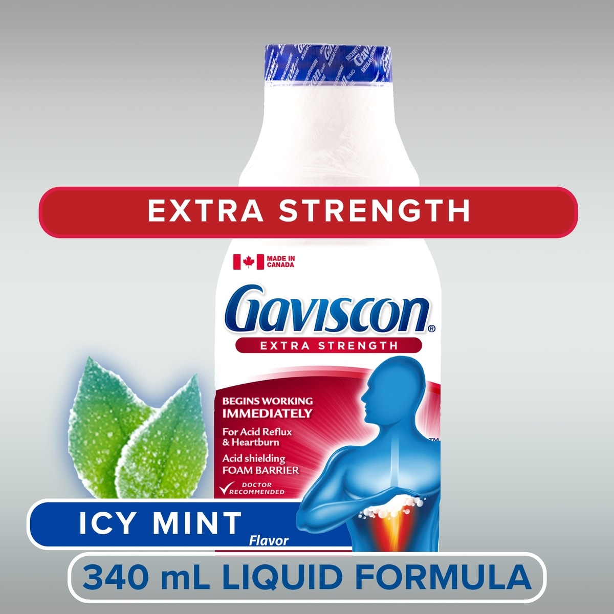 Gaviscon Extra Strength Liquid Soothing Icy Mint