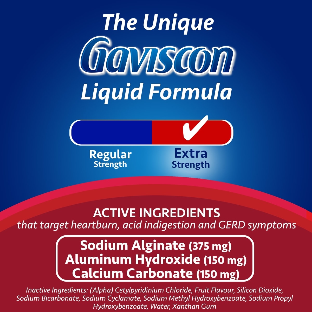 Gaviscon Extra Strength Liquid Soothing Icy Mint