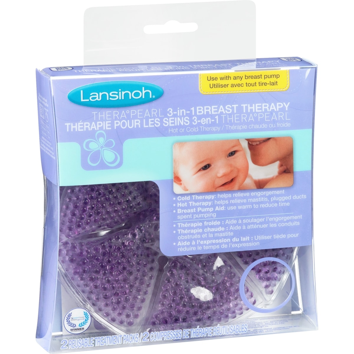 Lansinoh TheraPearl 3-in-1 Breast Therapy Gel Packs | Shoppers