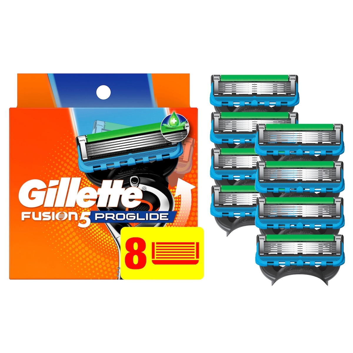 Cartouches de rechange de rasoir Gillette Fusion5 ProGlide Power pour hommes, cartouches de rasoir pour manche Flex-pivot, cartouches à 5 lames de rasoir