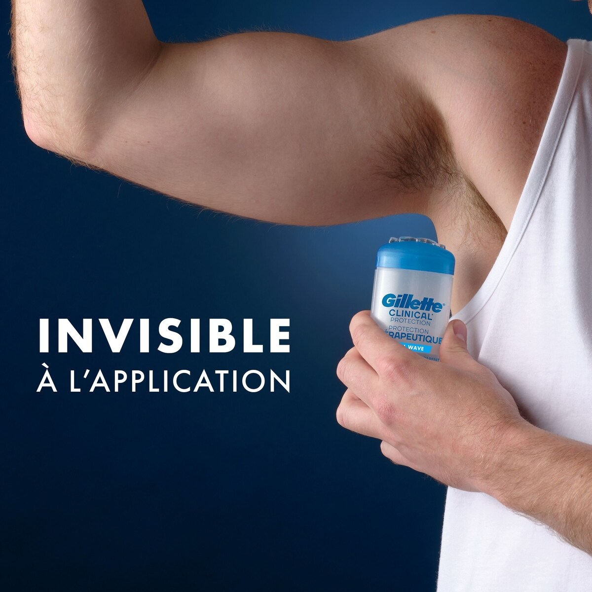 Antisudorifique et désodorisant en gel transparent Gillette Protection thérapeutique Vague fraîche, 45 g