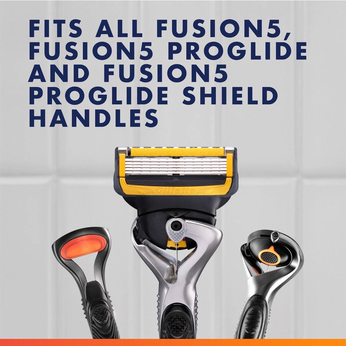 Cartouches de rechange de rasoir Gillette Fusion5ProGlide Défense pour hommes, cartouches de rechange de rasoir pour manche de rasoir Flex-pivot, 2x plus de lubrification