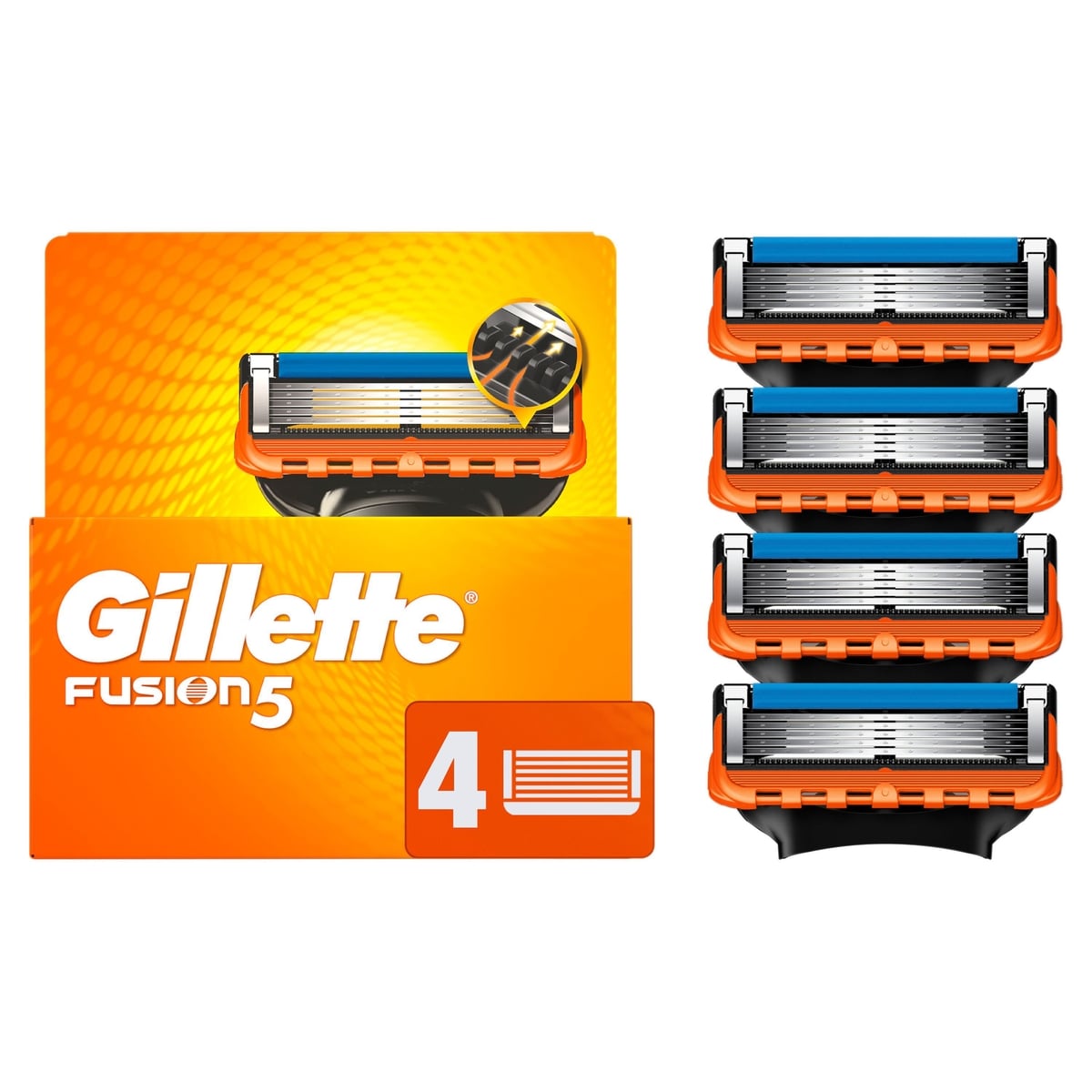 Cartouches de rechange de rasoir Gillette Fusion5 pour hommes, cartouches de rasoir, bande lubrifiante, lame de précision pour hommes