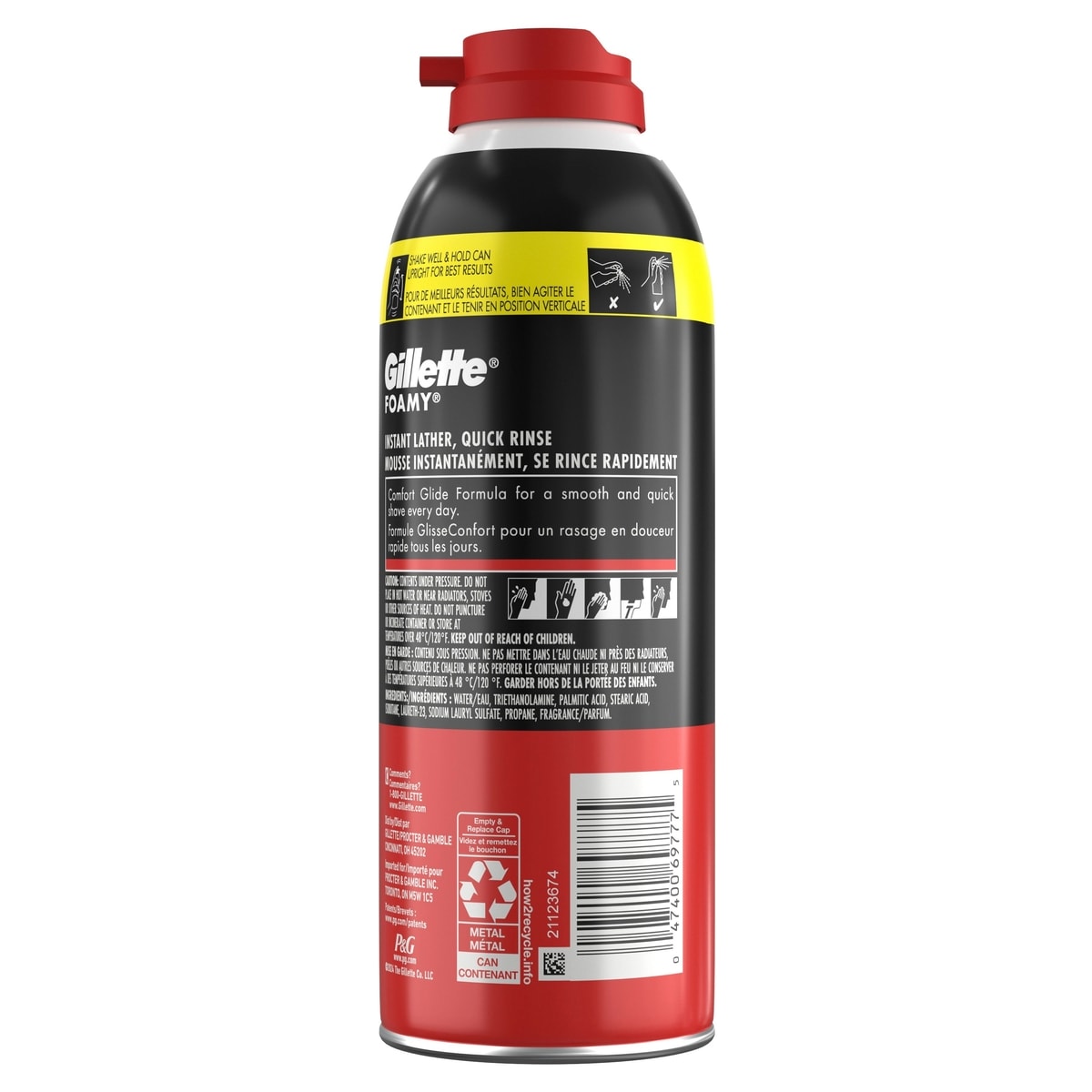 Gillette Foamy Classic Shave Foam for Men Original Scent