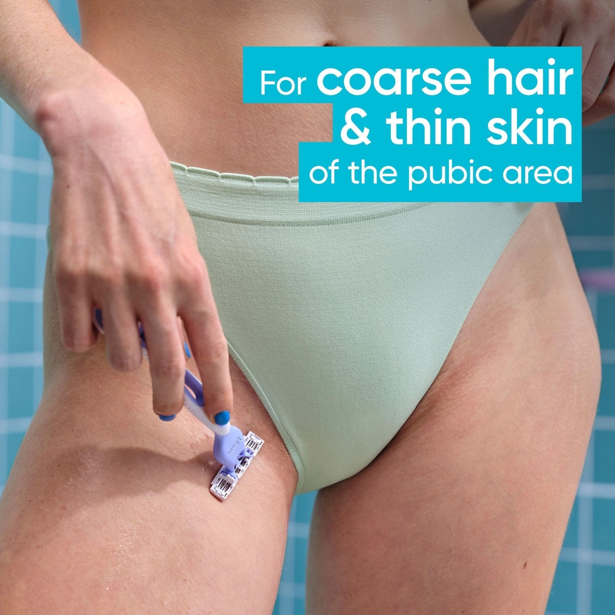 Pubic Hair & Skin Women's Disposable Razors, 4ct