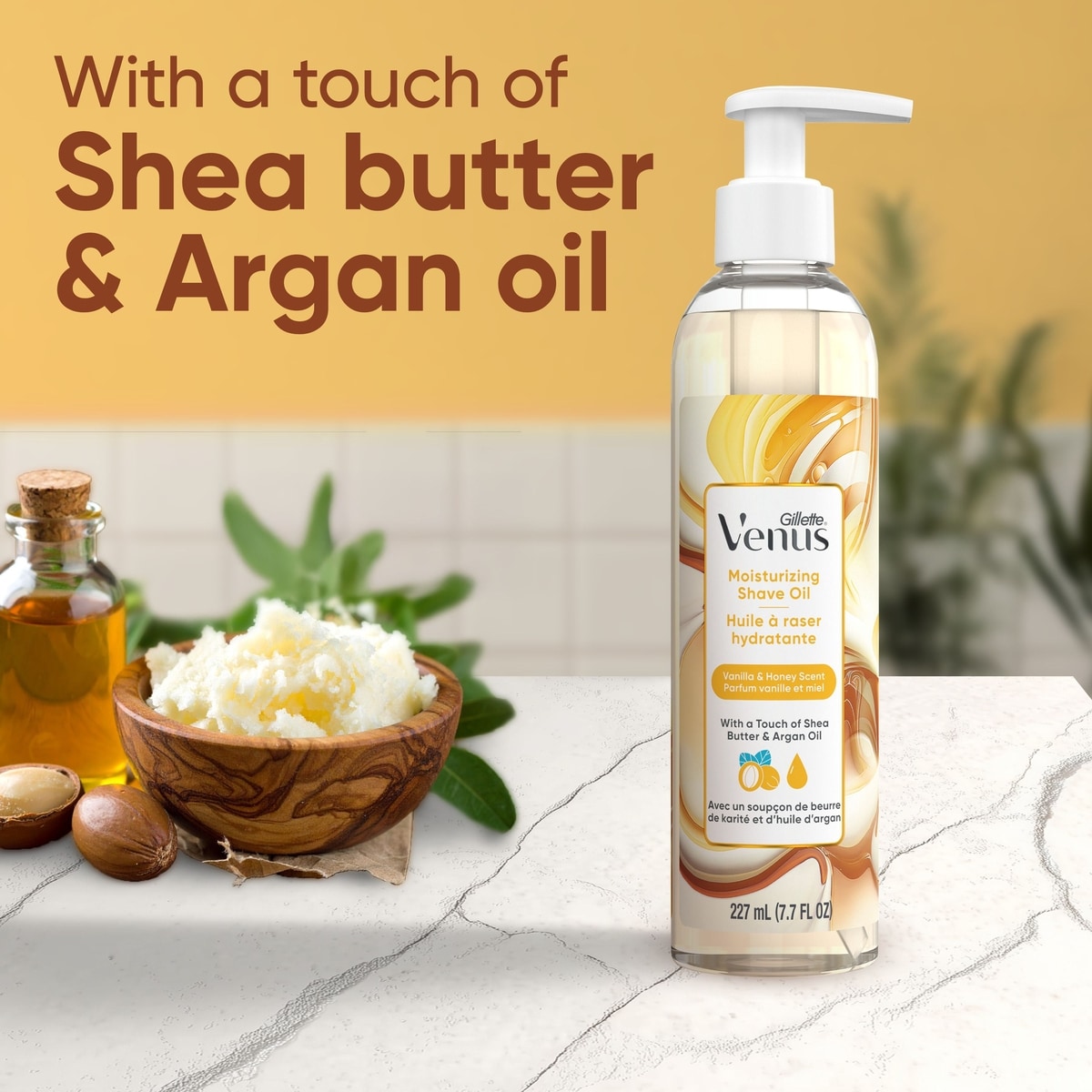 Moisturizing Shave Oil, Vanilla & Honey Scented