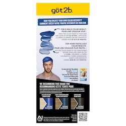 Color Remix, Customizable Semi-Permanent Hair Color, Blue Euphoria, 1 Pack, 50 ml 2