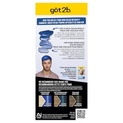 Color Remix, Customizable Semi-Permanent Hair Color, Blue Euphoria, 1 Pack, 50 ml 2