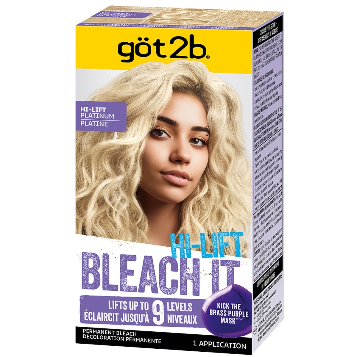 Bleach It Permanent Hair Color, Hi-Lift Platinum, 1 Application, 60ml