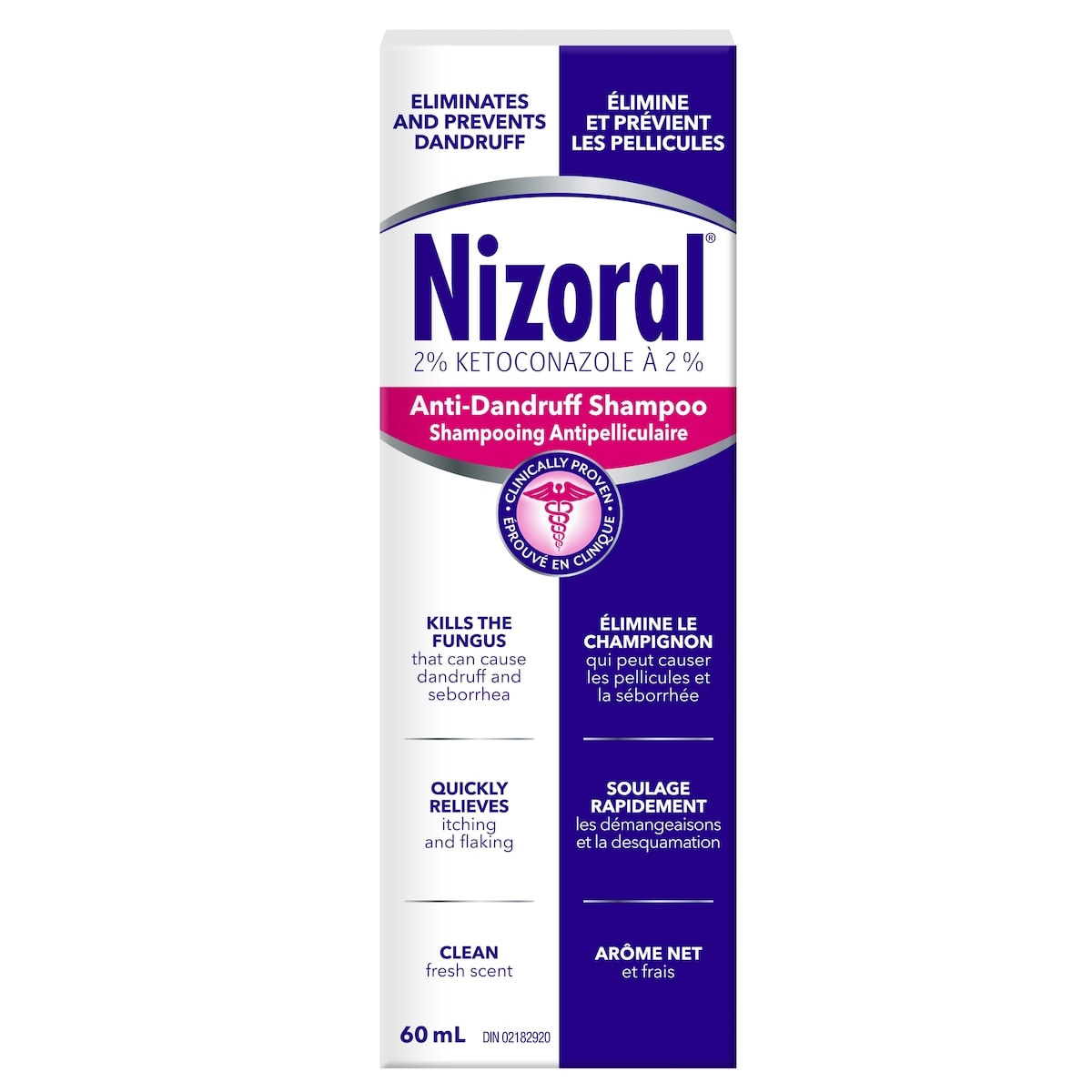 Ketoconazole Shampooing 2 % anti-pelliculaire et démangeaisons pour cuir chevelu