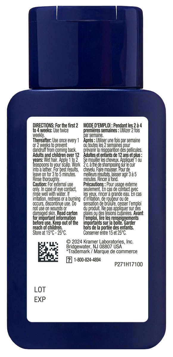 Ketoconazole Shampooing 2 % anti-pelliculaire et démangeaisons pour cuir chevelu