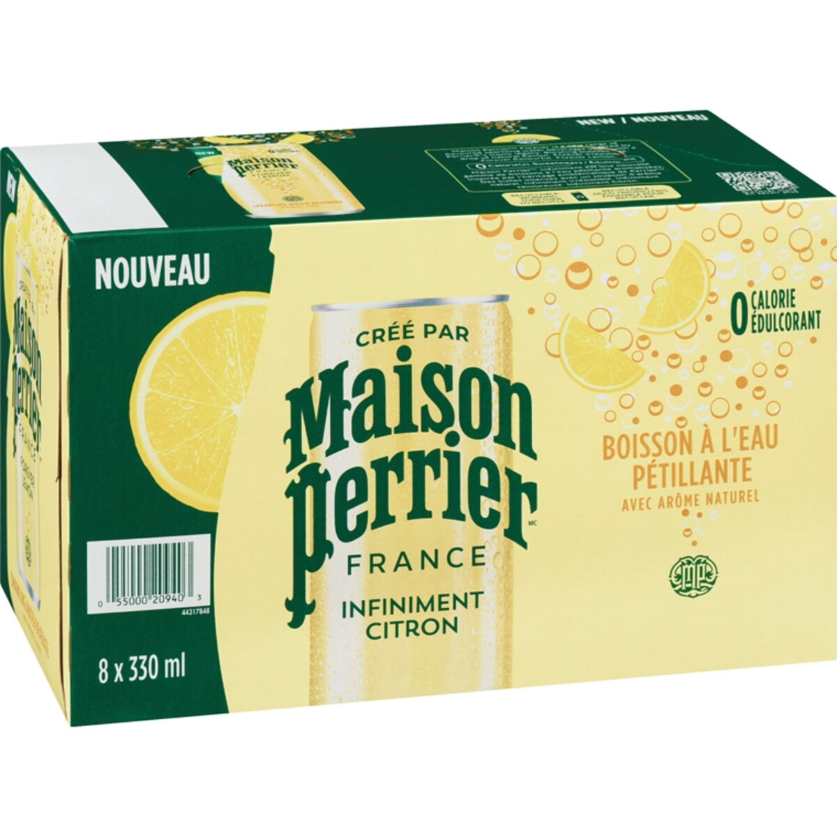 Infiniment Citron, boisson à l’eau pétillante