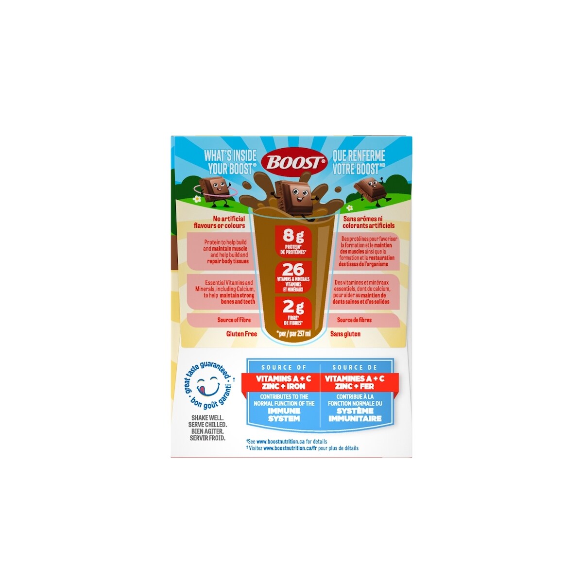 Supp. nut. enfants Essentiels, Choco., 4-12 ans