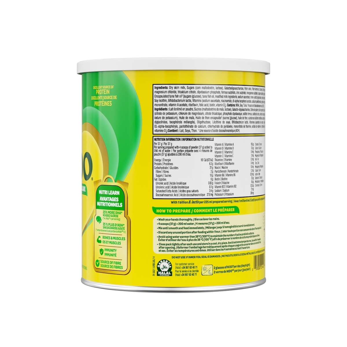 3+, supplément nutritionnel, 3 ans et plus