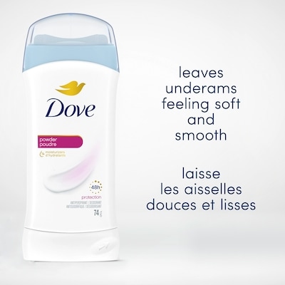 Antiperspirant Stick Powder, for Women, For 48H Underarm Sweat & Odour Protection, 74g 6