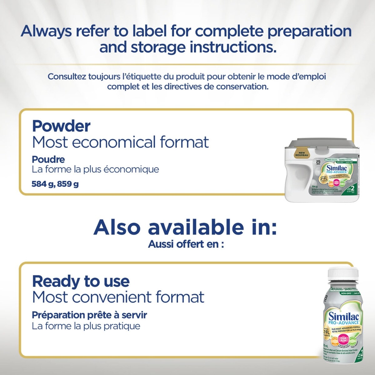 Préparation pour nourrissons Similac Pro-Advance® Étape 2, 6 à 24 mois, avec 2'-FL. 2'-FL : Innovation pour le soutien immunitaire, poudre
